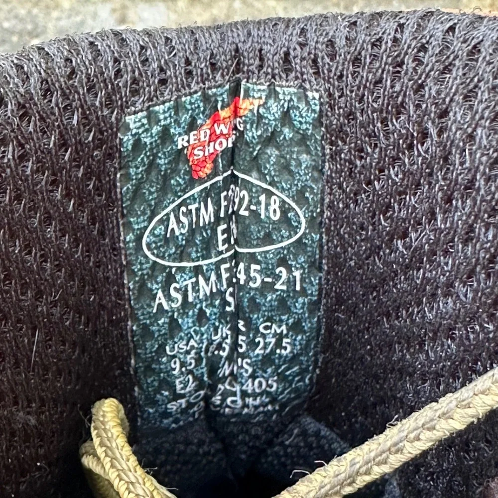 Red Wing 405 Traction Tred Waterproof Moc Toe Work Boots 9.5 E2 Extra Wide